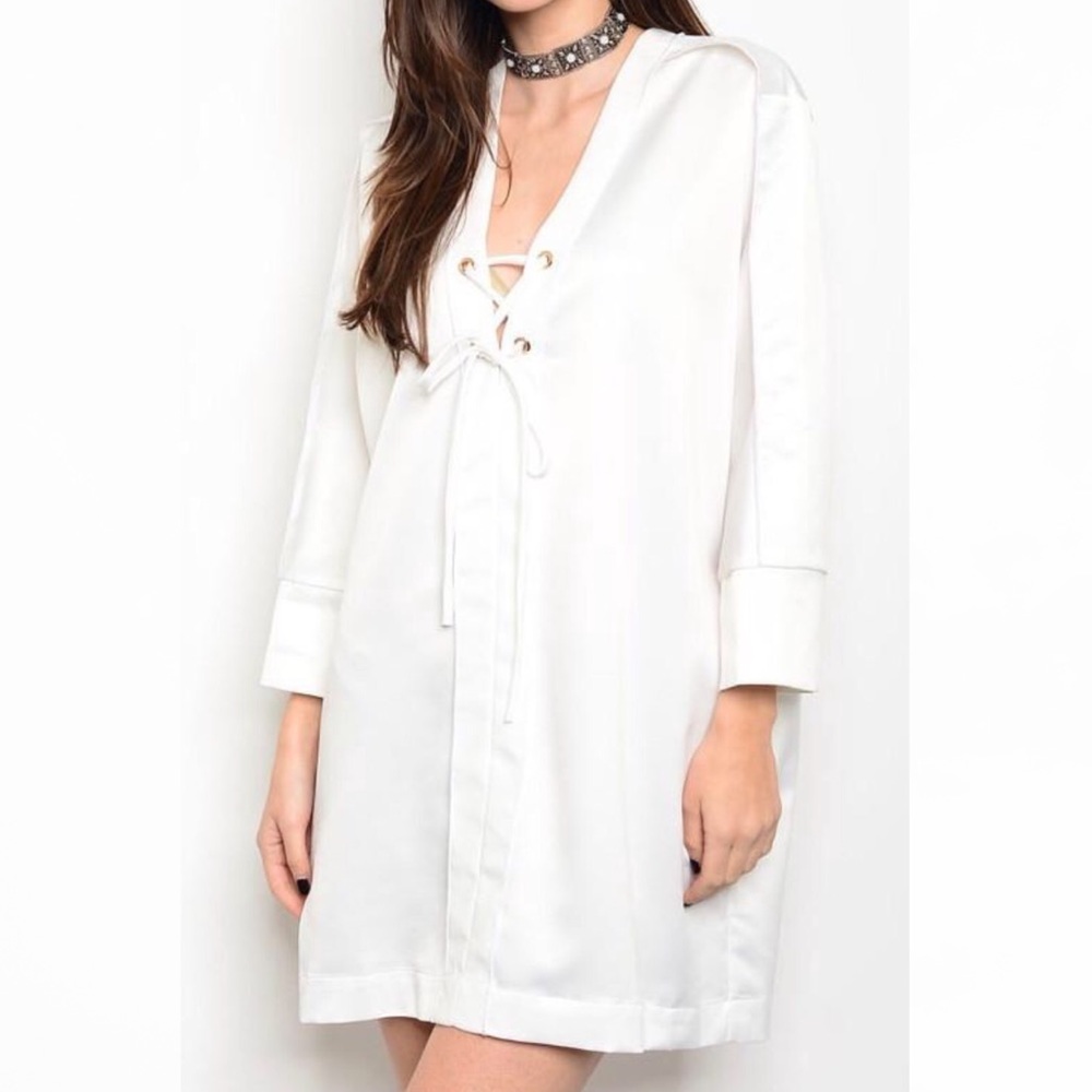 White tunic dress